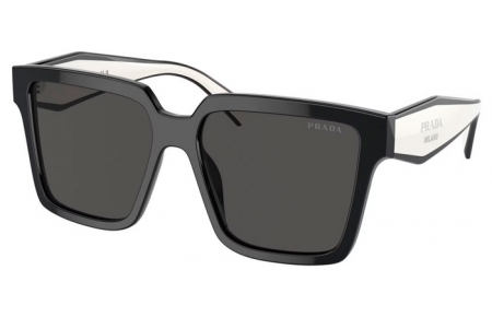 Gafas de Sol - Prada - SPR 24ZS - 1AB5S0  BLACK // DARK GREY