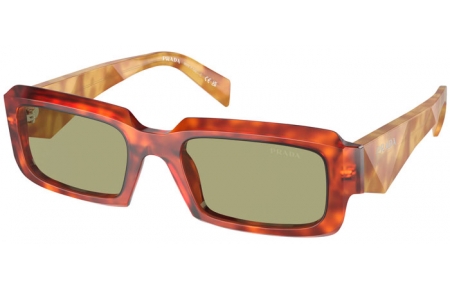 Sunglasses - Prada - SPR 27ZS - 11P60C  TORTOISE COGNAC // GREEN