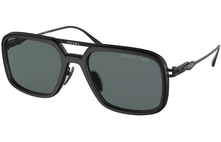 Sunglasses - Prada - SPR 57ZS - 1BO5Z1 MATTE BLACK // DARK GREY POLARIZED