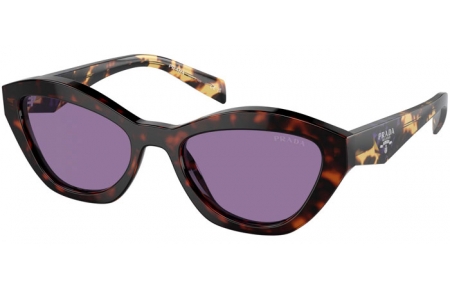 Lunettes de soleil - Prada - SPR A02S - 17N50B  HAVANA // INSIDE SILVER VIOLET MIRROR