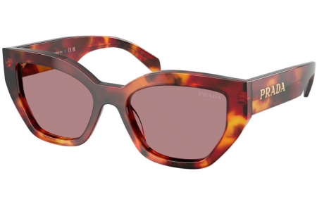 Lunettes de soleil - Prada - SPR A09S - 22A20I  TORTOISE POPPY // BROWN LIGHT PURPLE