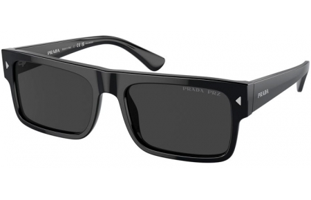 Lunettes de soleil - Prada - SPR A10S - 16K08G  BLACK // BLACK POLARIZED