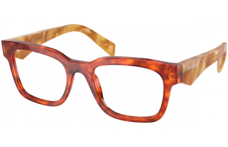 Lunettes de vue - Prada - VPR A10V - 11P1O1  HAVANA COGNAC