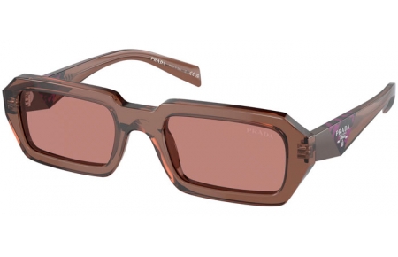 Sunglasses - Prada - SPR A12S - 17O60B  TRANSPARENT BROWN // LIGHT BROWN