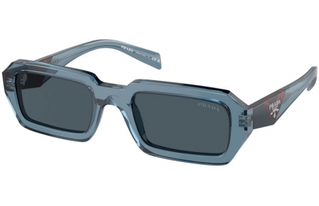 Gafas de Sol - Prada - SPR A12S - 19O70B  TRANSPARENT BLUE // DARK GREY