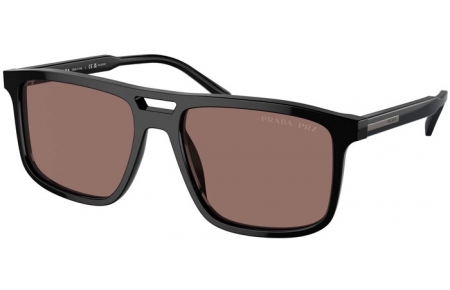 Sunglasses - Prada - SPR A22S - 16K30H  BLACK // BROWN POLARIZED