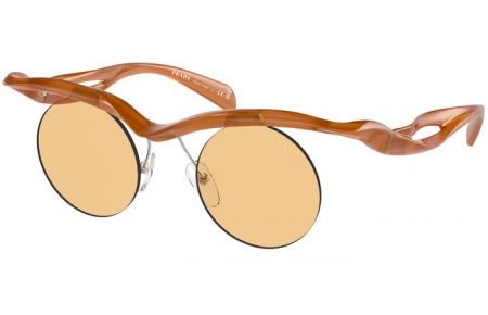Lunettes de soleil - Prada - SPR A24S - 13S80E  OPAL COGNAC // YELLOW