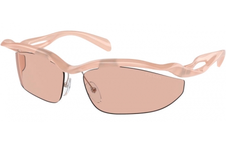 Sunglasses - Prada - SPR A25S - 12S4I2  OPAL PEACH // LIGHT BROWN