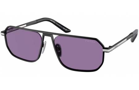 Sunglasses - Prada - SPR A53S - 1BO05Q  MATTE BLACK // INSIDE SILVER VIOLET MIRROR