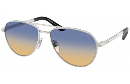 Gafas de Sol - Prada - SPR A54S - 27506Z  MATTE SILVER // DARK BLUE GRADIENT YELLOW