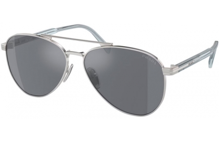Sunglasses - Prada - SPR A58S - 1BC175  SILVER // DARK GREY FLASH SILVER