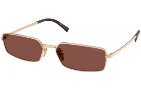 Gafas de Sol - Prada - SPR A60S - ZVN80T  PALE GOLD // DARK CHOCOLATE
