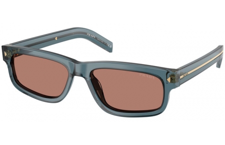 Gafas de Sol - Prada - SPR B11S - 17T05D  TRANSPARENT OCEAN // BROWN MIRROR INSIDE SILVER