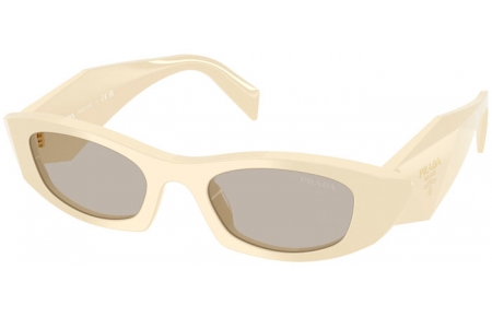 Gafas de Sol - Prada - SPR B16S - 21D5J2  WHITE MILK // LIGHT BROWN