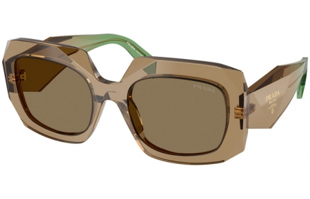 Gafas de Sol - Prada - SPR B23S - 29E90F  TRANSPARENT TERRA // BROWN
