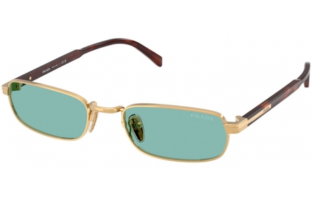 Gafas de Sol - Prada - SPR B54S - 5AK40K  GOLD // GREEN PETROLEUM