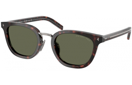 Gafas de Sol - Prada - SPR C01SD - 17N03R  ROOT HAVANA // GREEN POLARIZED