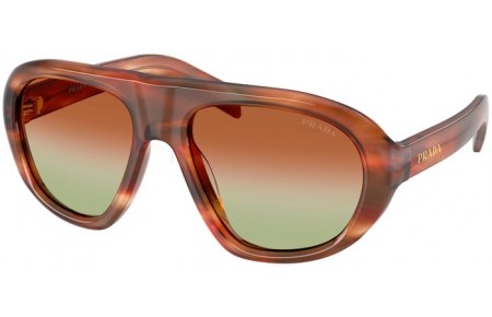 Gafas de Sol - Prada - SPR C05S - 24G70T  STRIPED OAK // BROWN GRADIENT PINK