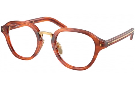 Monturas - Prada - VPR C05V - 27F1O1  STRIPED COGNAC