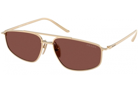 Gafas de Sol - Prada - SPR C51S - ZVN80T  PALE GOLD // DARK CHOCOLATE