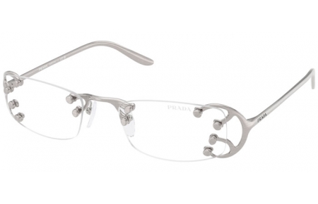 Gafas de Sol - Prada - SPR C57S - 28H08N  NOUVEAU SILVER // CLEAR BLUE VIOLET LIGHT FILTER