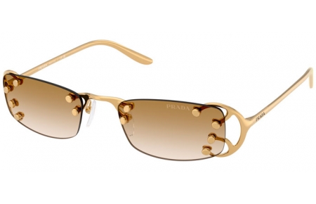 Gafas de Sol - Prada - SPR C57S - 29H30V  NOUVEAU PALE GOLD // BROWN GRADIENT TRANSPARENT