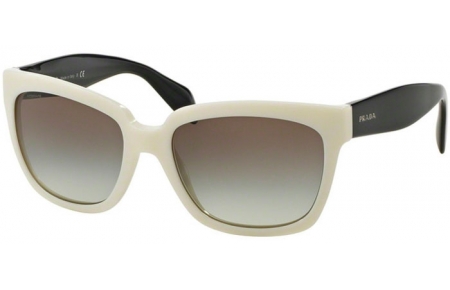 Lunettes de soleil - Prada - SPR 07PS - 7S30A7 IVORY // GREY GRADIENT