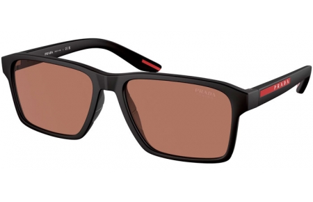 Gafas de Sol - Prada Linea Rossa - SPS 05YS - DG050A  BLACK RUBBER // BROWN