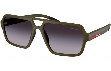Gafas de Sol - Prada Linea Rossa - SPS A06S - 15X09U  MATTE GREEN // GREY GRADIENT