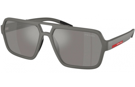 Gafas de Sol - Prada Linea Rossa - SPS A06S - 16X7W1  GREY METAL // GREY MIRROR SILVER