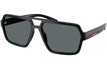 Gafas de Sol - Prada Linea Rossa - SPS A06S - 1AB02G  BLACK // DARK GREY POLARIZED