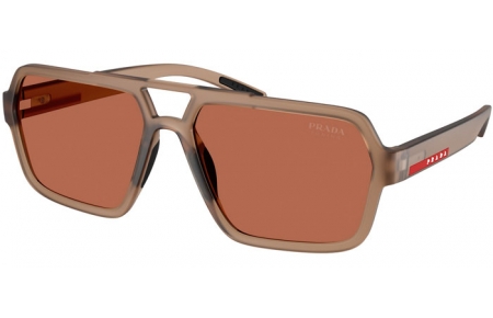 Gafas de Sol - Prada Linea Rossa - SPS A06S - 29F50A  MATTE TRANSPARENT BROWN // BROWN TUNING