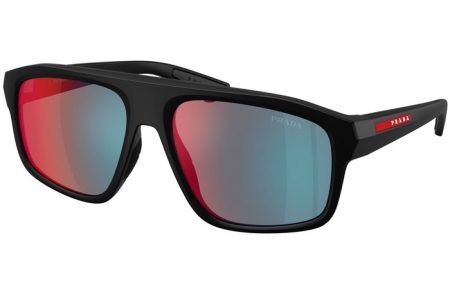 Gafas de Sol - Prada Linea Rossa - SPS B02S - 1BO08F  MATTE BLACK // DARK GREY MIRROR BLUE RED