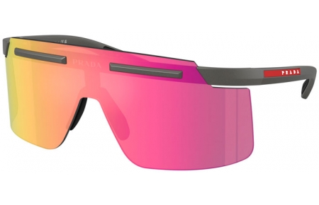 Gafas de Sol - Prada Linea Rossa - SPS B06S - 16X20A  MATTE METALLIC GREY // DARK VIOLET MIRROR PINK