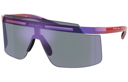 Gafas de Sol - Prada Linea Rossa - SPS B06S - 26H10J  MATTE METALLIC VIOLET // DARK BLUE MIRROR VIOLET