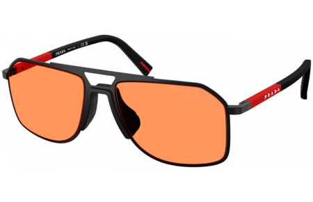 Gafas de Sol - Prada Linea Rossa - SPS B51S - 1BO90U  MATTE BLACK // ORANGE