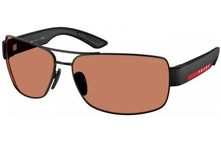 Gafas de Sol - Prada Linea Rossa - SPS B52S - 1BO20D  MATTE BLACK // BROWN