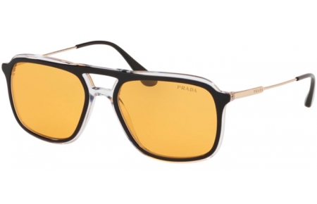 Sunglasses - Prada - SPR 06VS CONCEPTUAL - 2AF0B7 TOP BLACK CRYSTAL // ORANGE