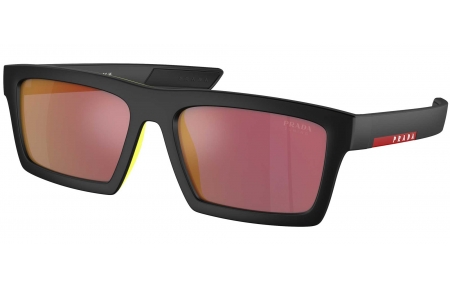 Gafas de Sol - Prada Linea Rossa - SPS 02ZSU - 1BO10A  MATTE BLACK // DARK GREY MIRROR RED