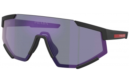 Gafas de Sol - Prada Linea Rossa - SPS 04WS - DG070A  BLACK RUBBER // BLUE MIRROR VIOLET