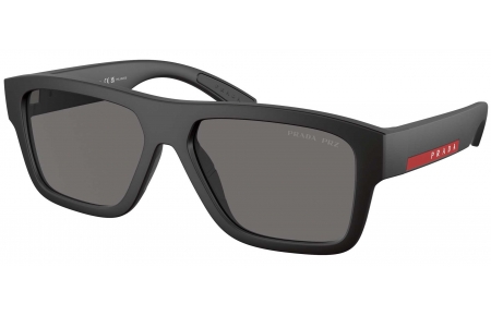 Gafas de Sol - Prada Linea Rossa - SPS 04ZS - DG002G  RUBBER BLACK // DARK GREY POLARIZED