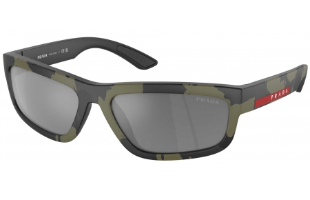 Gafas de Sol - Prada Linea Rossa - SPS 05ZS - 14X07G  GREEN MIMETIC RUBBER // GREY MIRROR BLACK