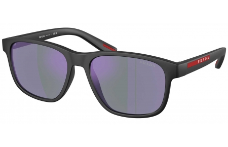 Gafas de Sol - Prada Linea Rossa - SPS 06YS - 1BO10J  MATTE BLACK // DARK BLUE MIRROR VIOLET