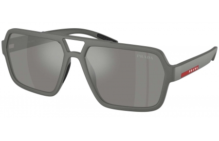 Gafas de Sol - Prada Linea Rossa - SPS A06S - 16X7W1  GREY METAL // GREY MIRROR SILVER