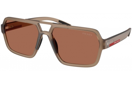 Gafas de Sol - Prada Linea Rossa - SPS A06S - 29F50A  MATTE TRANSPARENT BROWN // BROWN TUNING