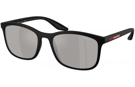 Gafas de Sol - Prada Linea Rossa - SPS A08S - 1BO2B0  MATTE BLACK // LIGHT GREY MIRROR SILVER