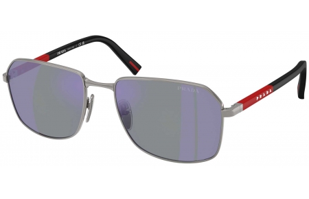 Gafas de Sol - Prada Linea Rossa - SPS A51S - 5AV10J  GUNMETAL // DARK BLUE MIRROR VIOLET