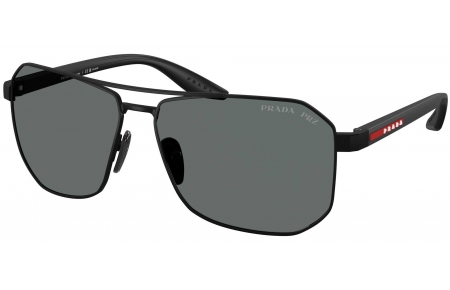 Gafas de Sol - Prada Linea Rossa - SPS A53S - DG05Z1  MATTE RUBBER BLACK // DARK GREY POLARIZED
