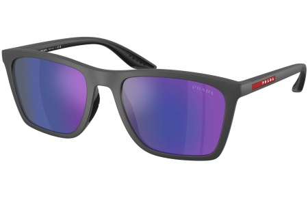 Gafas de Sol - Prada Linea Rossa - SPS B08S - UFK05U  MATTE RUBBER GREY // DARK BLUE MIRROR VIOLET