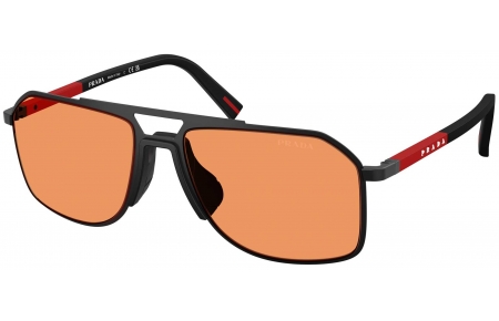 Gafas de Sol - Prada Linea Rossa - SPS B51S - 1BO90U  MATTE BLACK // ORANGE